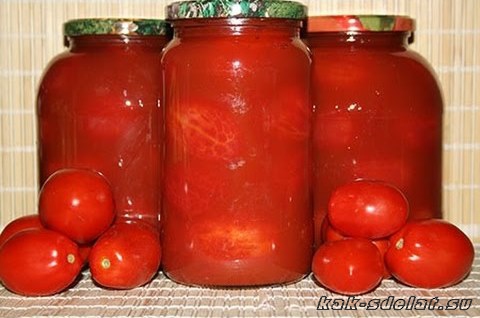 Как закатать помидоры в собственном соку на зиму?