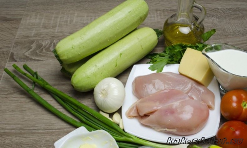 Как приготовить курицу с кабачками в духовке?