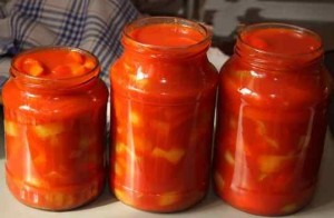 Лечо из болгарского перца и помидоров, рецепт