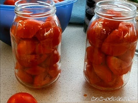 Рецепт «Резанные помидоры в собственном соку»