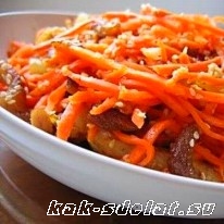 Салатики с корейской морковью - рецептуры
