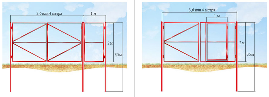 Как установить распашные ворота металлические на даче? - Как сделать .