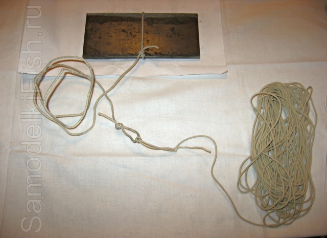 Узлы для соединения веревки и резинки на снасти "резинка"