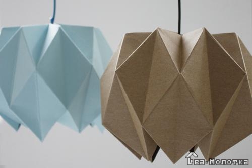 Абажур оригами