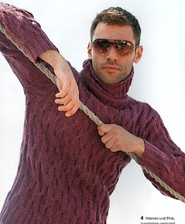 Мужской пуловер спицами- модели 2017 с описанием